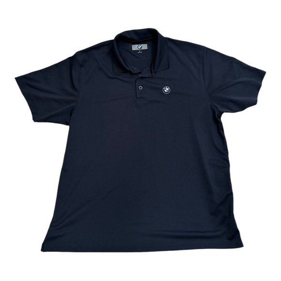 BMW Other - BMW Polo Shirt Men’s Large Navy Blue Polyester Short Sleeve Authentic OEM Merch